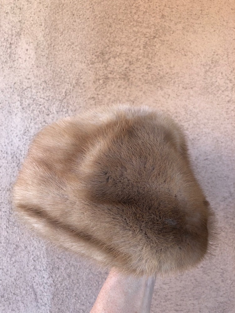 Vintage 1960s Mink Fur Hat Autumn Haze Sz S - Etsy Canada display picture 3