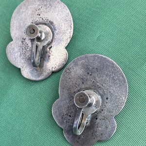 Vintage 1940s Mexican Jade + Silver Earrings Screw Back - Etsy