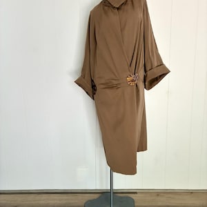 Vintage 1920-tals brun gabardinkavaj i kokong, storlek S-M-L upp till 20 USD