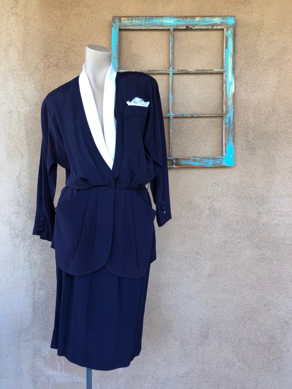 Vintage 1980s Womens Power Suit Boss Lady Style 2… - image 1