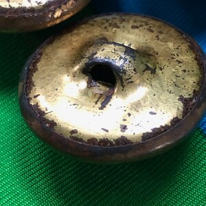 Vintage 1920s Brass Metal Shank Buttons 7/8 Inch Set of 4 - Etsy