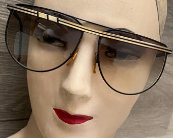 Occhiali da sole oversize Laura Biagiotti vintage anni '80