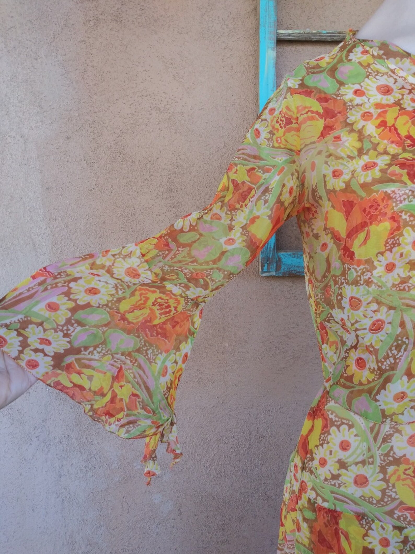 Tea-Length Chiffon Dress With Jacket Vintage Mauve