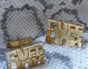 Vintage 1960s Cuff Links Novelty Cufflinks