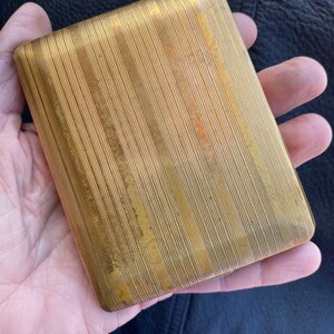 Estuche para cigarrillos vintage de los años 40 y tarjetero Parker