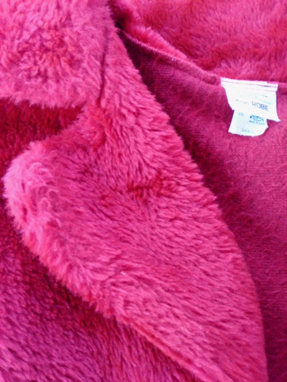 Vintage 1970s Fuzzy Robe Red Plush JC Penney Sz S M | Etsy