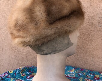 Vintage 1960s Mink Fur Hat Autumn Haze Sz S - Etsy Canada display picture 1