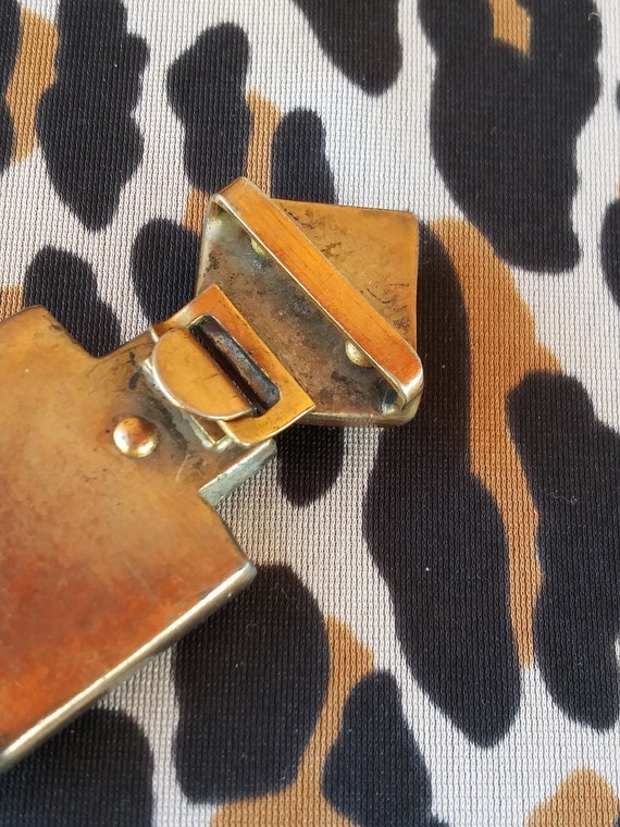 Vintage 1930s Bakelite Sash Belt Buckle Art Deco Accessories  display picture 1