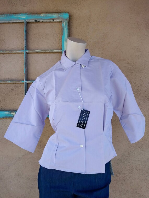 Vintage 1960s Cotton Blouse Penneys Casuals Sz M L