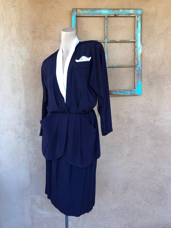 Vintage 1980s Womens Power Suit Boss Lady Style 2… - image 3