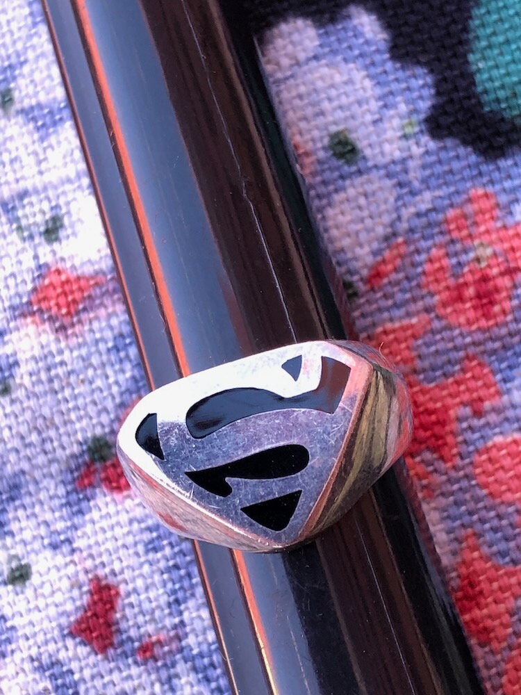 Vintage superman ring best sale