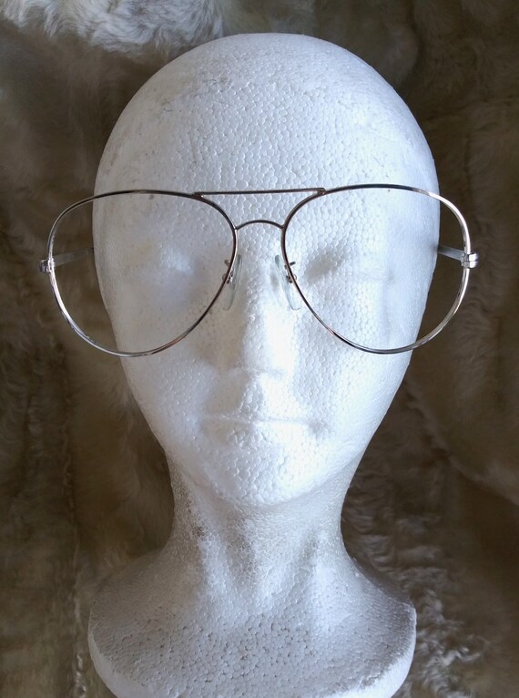 Vintage 1980s Silver Aviator Frames Cottet Frames