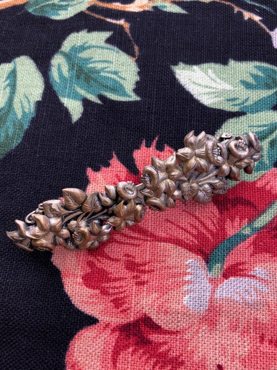 Vintage 1930s Scarf Holder Brooch Pin Natty Creati