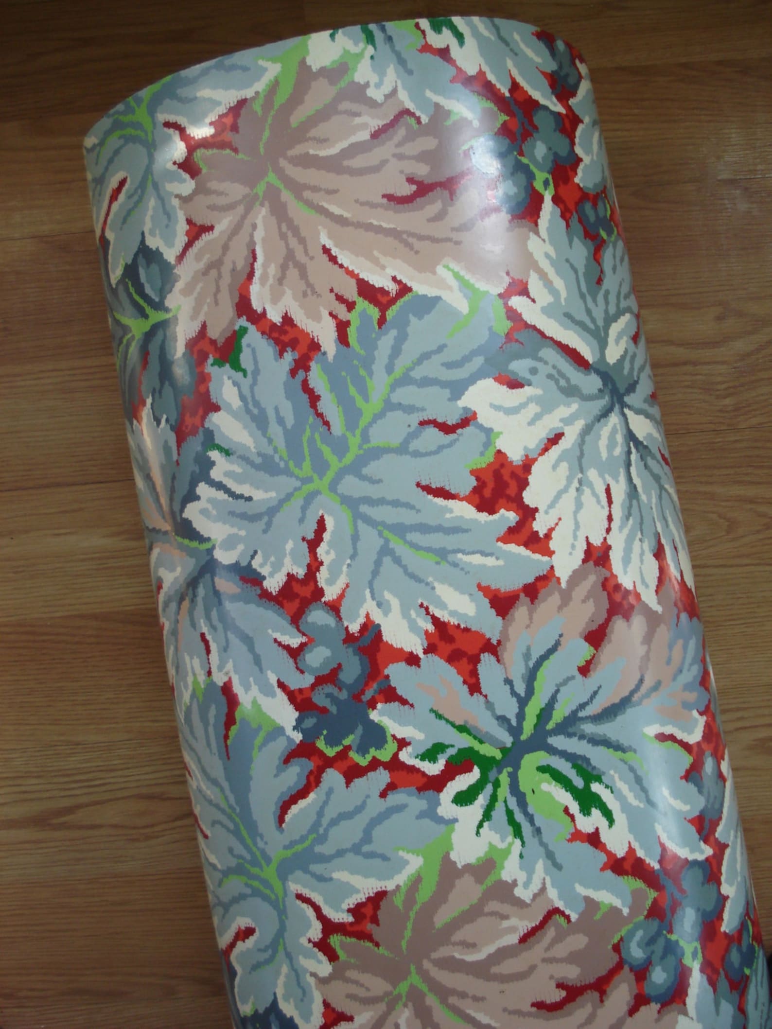 Vintage 1940s Linoleum 40s Floor Carpet Mid Century Flooring Etsy