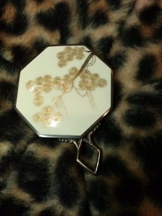 Vintage 1940s Purse Compact Set w Card Case Monte… - image 2