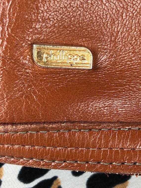 Vintage 1970s Leather Attache Briefcase Laptop Ca… - image 8
