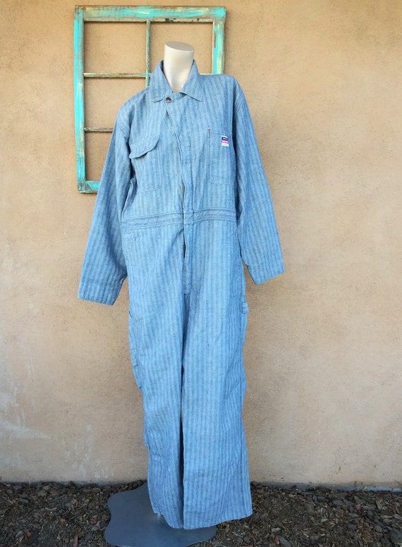 Vintage 1950s Big Mac Herringbone Coveralls Jumpsu
