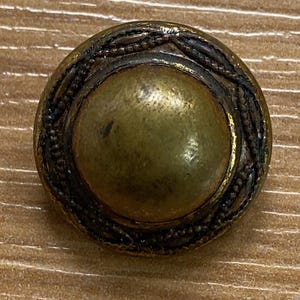 Vintage 1920s Brass Metal Shank Buttons 7/8 Inch Set of 5 - Etsy