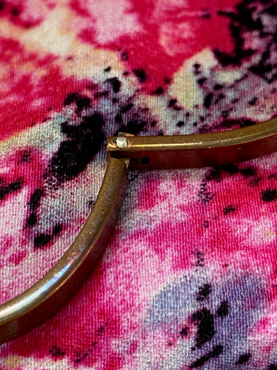 Vintage 1980s Copper Buckle Cuff Bracelet Mexican… - image 7