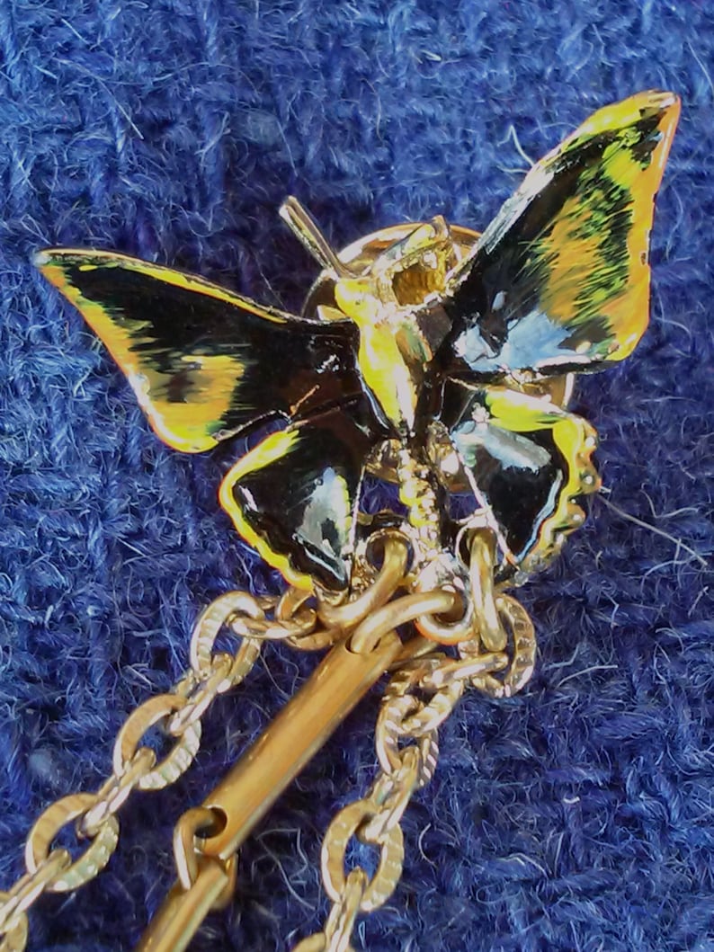 Vintage 1960s Sweater Clip 60s Cardigan Guard Butterfly