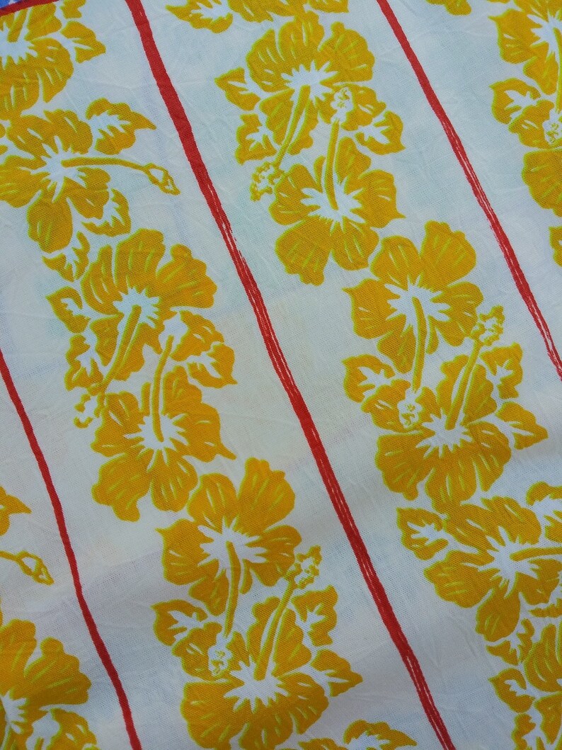 Vintage 1990s Rayon Fabric Jams World Hawaiian Novelty Print 2 Etsy