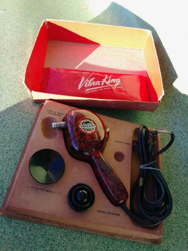 Vintage 1950s Vibra King Bakelite Vibrator Machine Scalp - Etsy UK