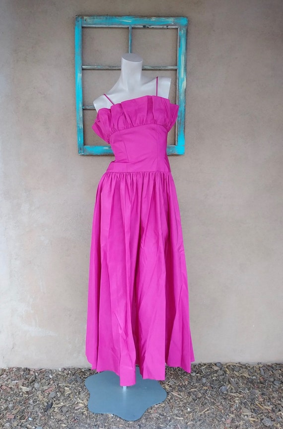 Vintage 1980s Evening Gown 1950s Style Ballgown S… - image 1