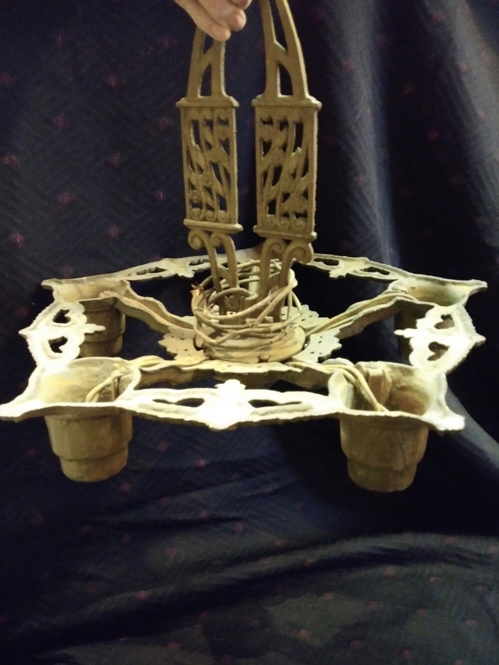Vintage 1920s Ceiling Light Chandelier Ornate Art Deco Etsy