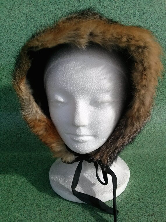 Vintage 1960s Hat Red Fox Fur Ushanka
