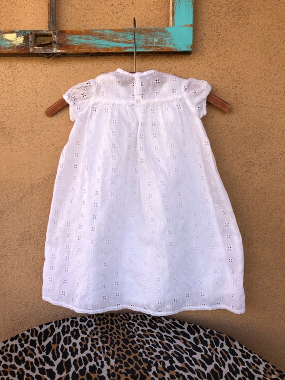 Vintage 1960s Infant Christening Gown Slip and Bo… - image 6