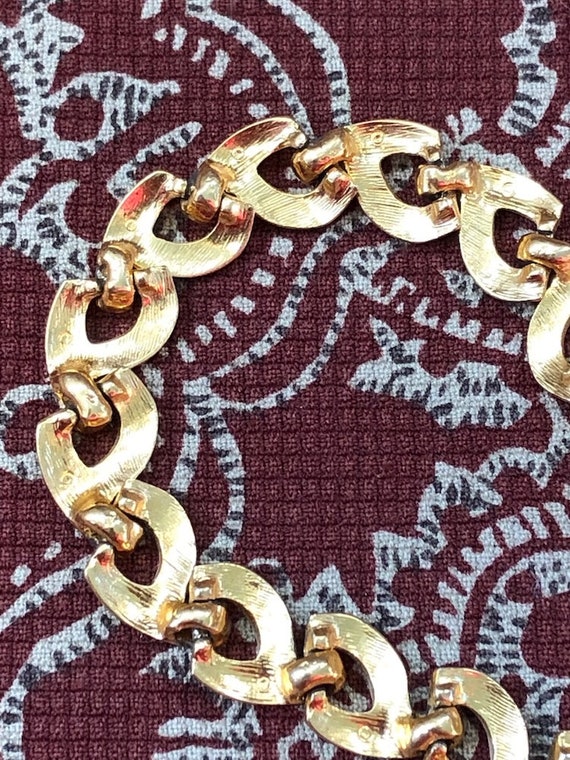 Vintage 1980s Gold Chain Necklace Signed Napier 1… - image 6