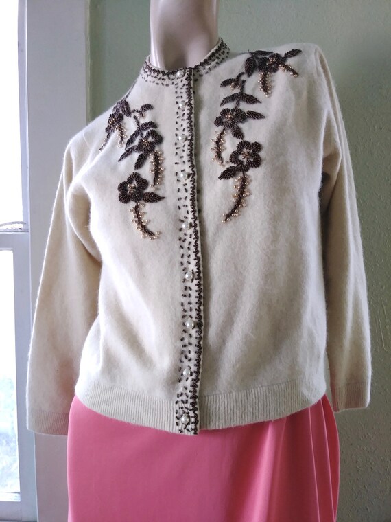 vintage beaded cardigan sweaters