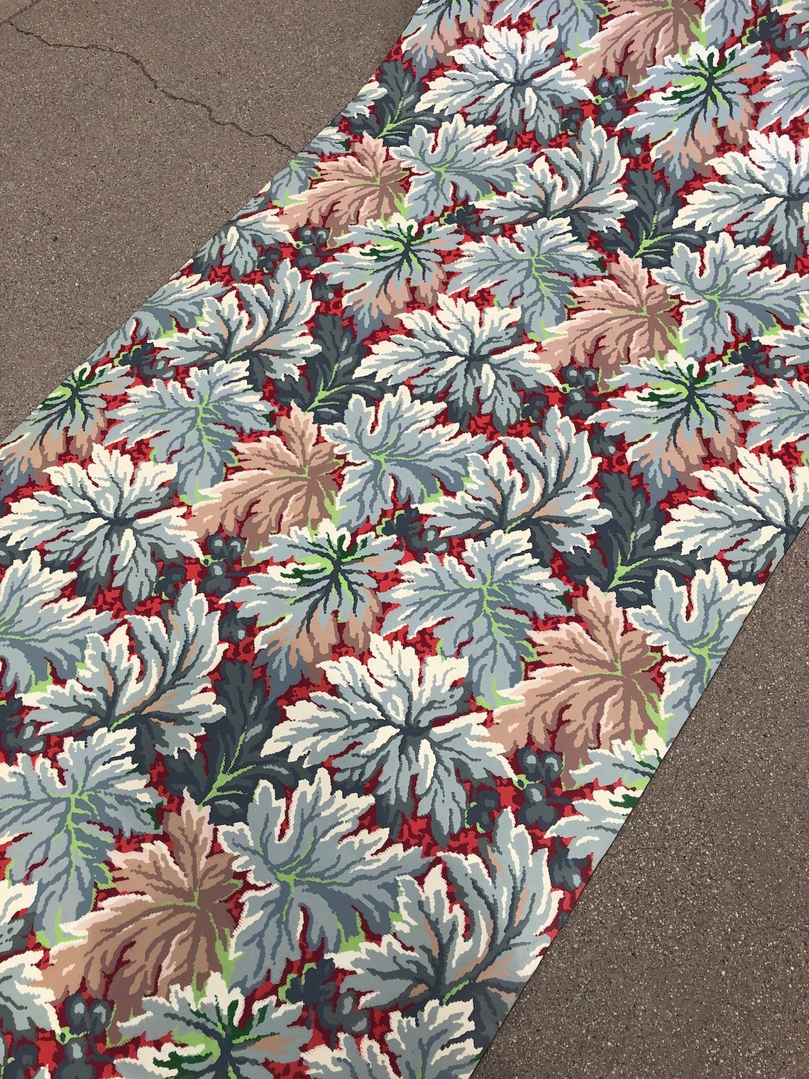 Vintage 1940s Linoleum 40s Floor Carpet Mid Century Flooring Etsy