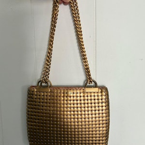 Whiting and Davis Gold Mesh Bag - Etsy