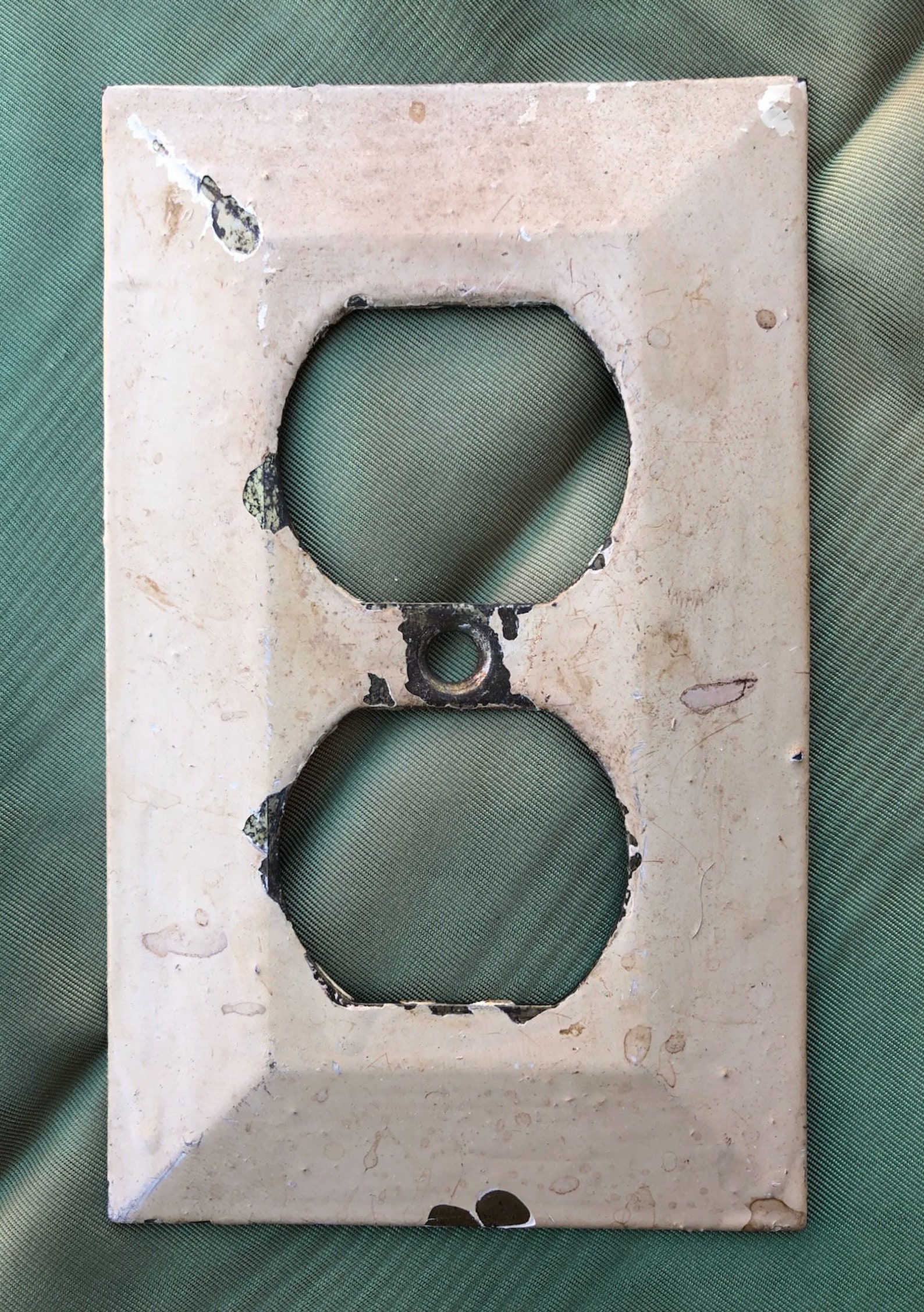 Vintage 1940s Brass Plug Cover Switchplates Set of 2 Etsy