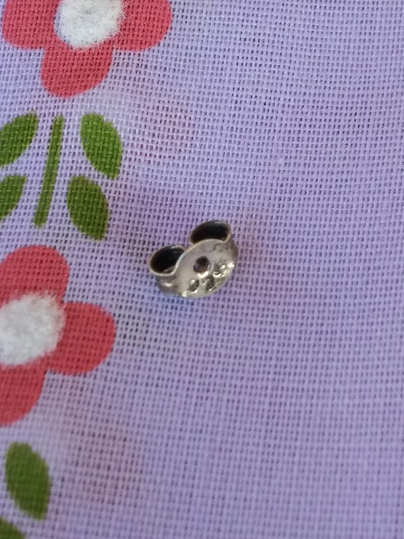 Vintage 1990s Silver Dangle Butterfly Earrings Na… - image 9