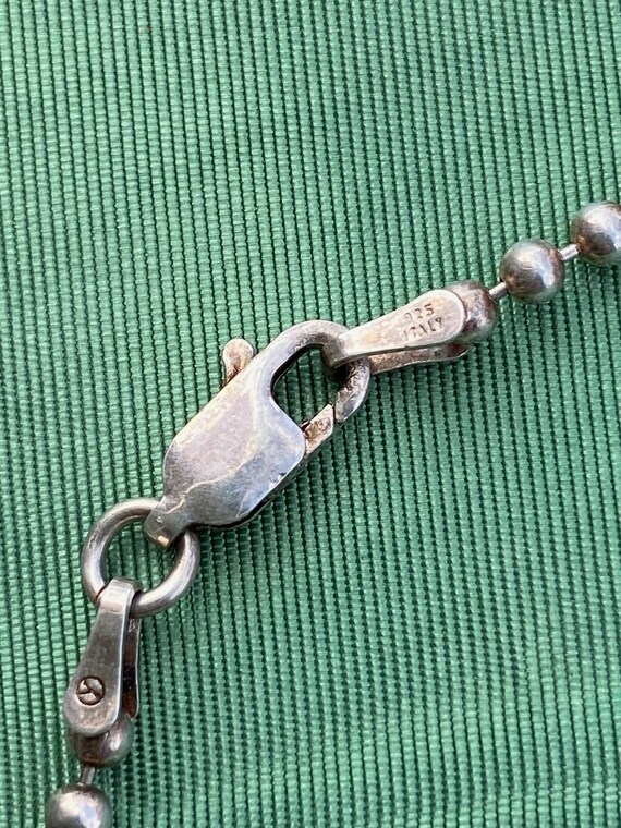 Vintage 1990s Silver Cross Necklace 30 Inches - image 7