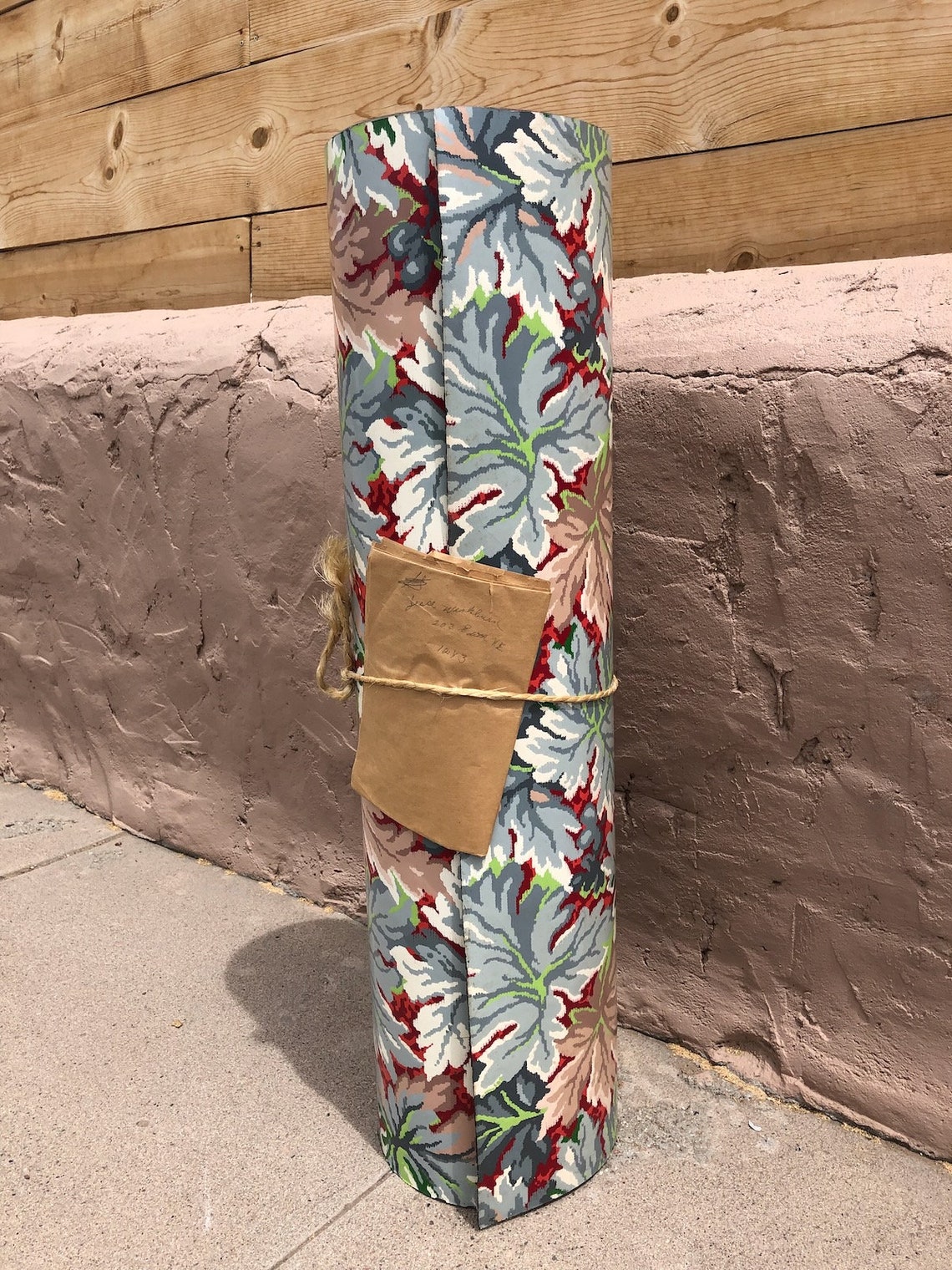 Vintage 1940s Linoleum 40s Floor Carpet Mid Century Flooring Etsy