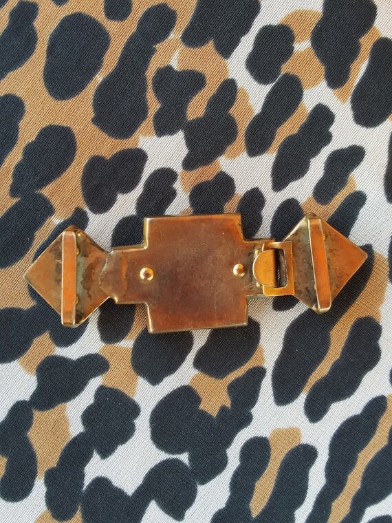 VTG 1930s Bakelite Sash Belt Buckle Vtg Art Deco Sash Belt Buckle Carved Bakelite Cider | eBay main image 4
