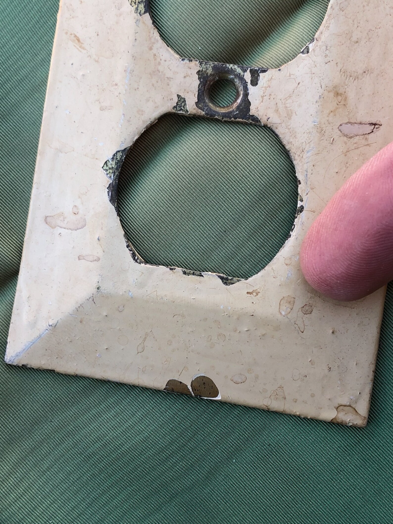 Vintage 1940s Brass Plug Cover Switchplates Set of 2 Etsy