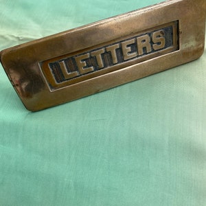 Vintage 1940s Letter Mail Slot Door Hardware Architectural - Etsy