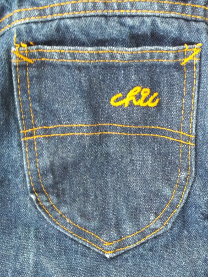 Vintage 1970s H.I.S. Jeans High Waist Straight Leg W24.25 | Etsy