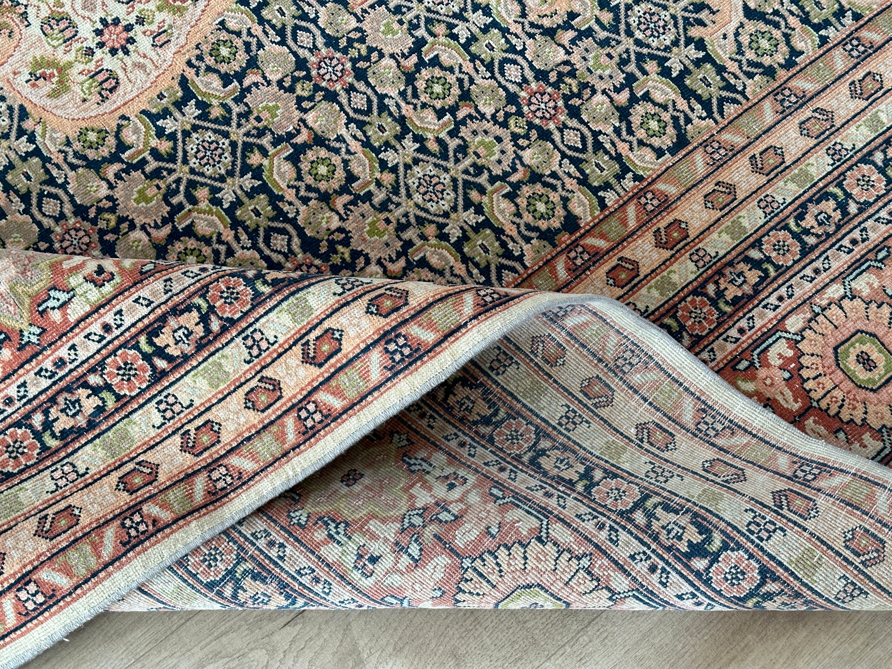Unique Handmade 10x14 Pink Beige Green Blue Oversize Persian Anatolian Vintage Rug,Living Room Bedroom Kitchen Entry Natural Rug,9.9x13.6 Ft