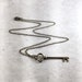 Skeleton Key Dark Academia Necklace with Antiqued Brass 