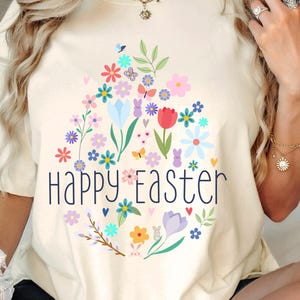 girls easter outfit hoppy easter Grand Millennial Easter Cute Bunny Toddler T-Shirt Easter Family Trip Shirt Grandma Easter T-Shirt easter