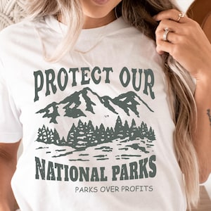 Protect Our National Parks Shirt: Unisex Cotton Tee