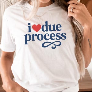 I Love Due Process Shirt pro immigration shirt Protest Rights Shirt Feminist Legal T-Shirt Legal Rights Apparel support immigrants protest