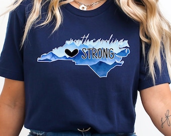 North Carolina Strong Shirt florida strong Western NC Hurricane Tee Hurricane Helene Shirt stronger than the storm hurricane milton