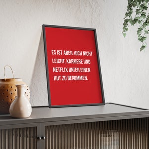Netflix Büro & Home Office gerahmtes Poster Schild Lustige Büro Wandkunst, Druck, Dekoration, Kunst, Team, Wandkunst, Wanddekoration, Geschäft Bild 4