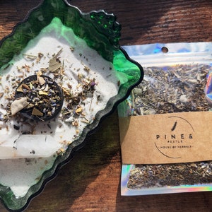 NEW MOON ritual incense mix - candle dressing blessings abundance new beginnings spell protection herbs dried witchy witchcraft meditation